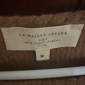 Sezane Rich Caramel Mohair/ Alpaca Sweater